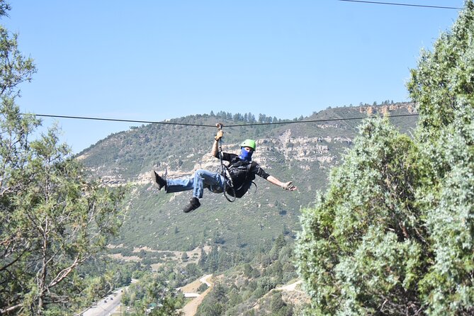 12-Zipline Adventure in the San Juan Mountains near Durango - The final choice: rooftop landing or 40-foot freefall