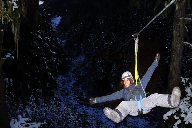 2 Hour Late Afternoon Winter Zipline Adventure - Safety Gear and Winter Comfort