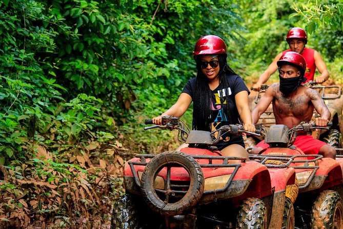 3 adrenaline activities Atvs Zipline and a swim experience in a cenote - The ATV ride is shared, not private