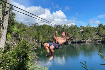 4 Private Cenotes, Zip-Lines, Canoes & Mayan Village with Delicious Lunch
