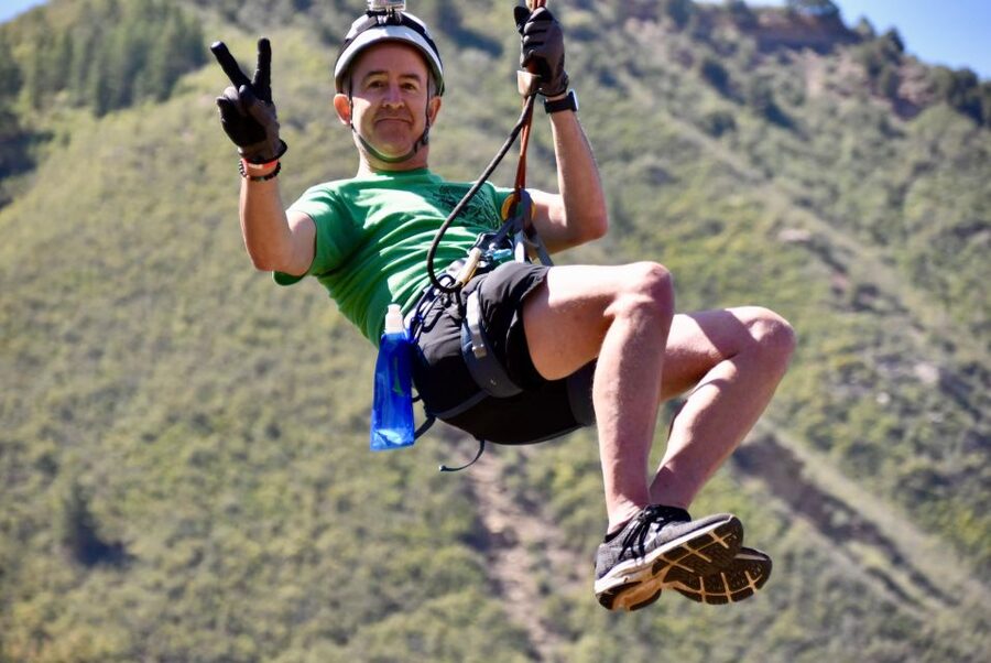 6-zipline Adventure in the San Juan Mountains near Durango - Six ziplines above the ponderosa pines