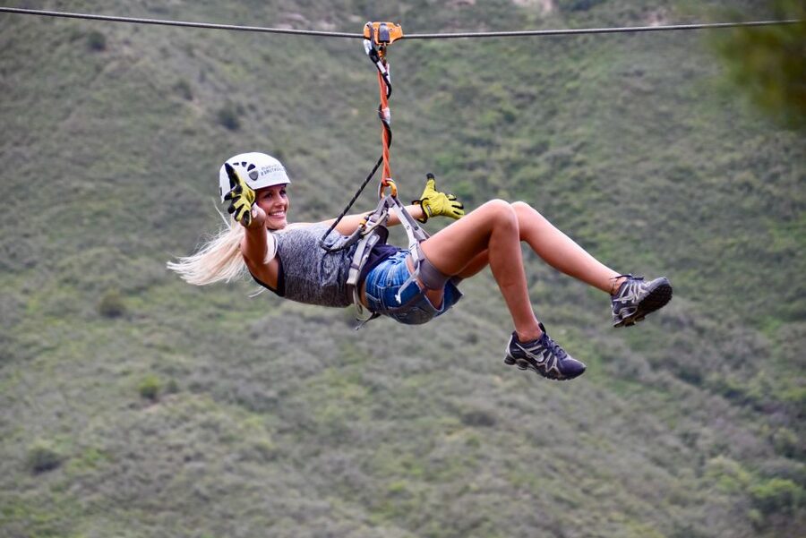 6-zipline Adventure in the San Juan Mountains near Durango - The uphill walk comes before the fun
