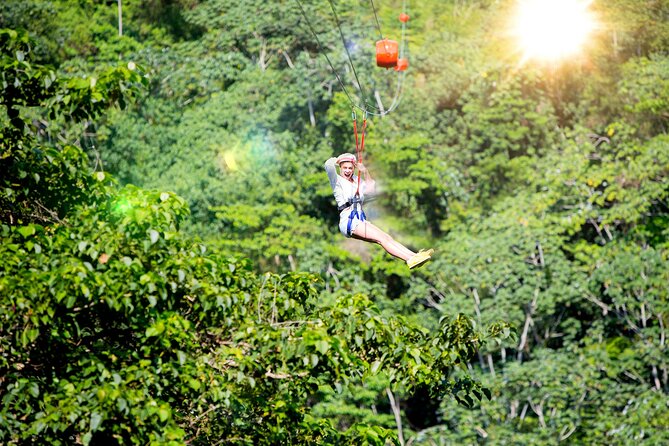 7 Tours Punta Cana: Zipline, Chairlift, ATV, Ride Horses, & More! - Zip lines that build in height