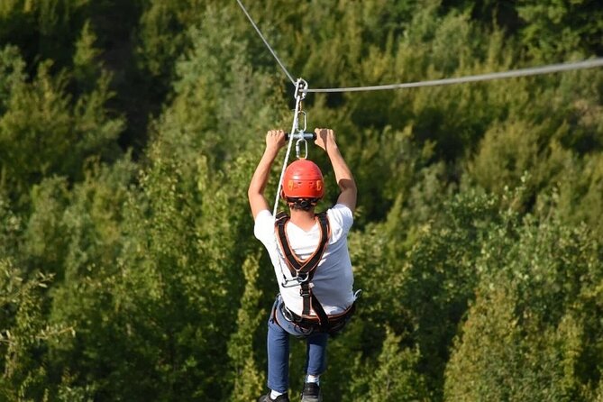 9 Hours Rafting, Buggy Safari and Zipline Adventure from Kemer - Ziplining at the third stop