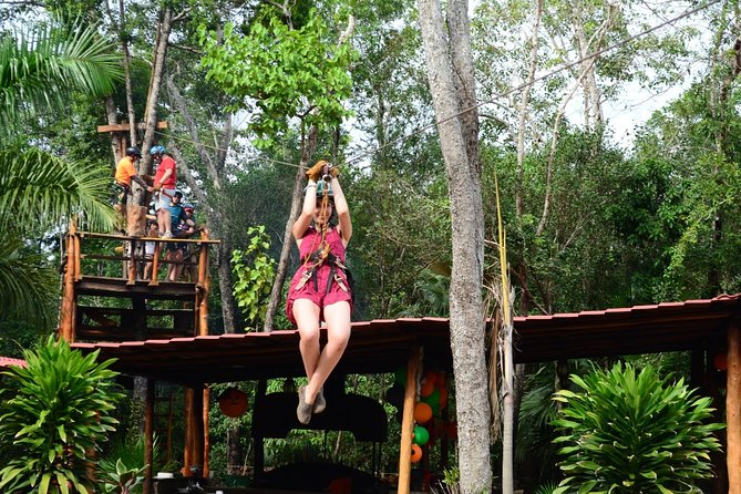 Activities Atv (single) Zipline and Cenote From Playa del Carmen - Cooling off in a semi-open cenote