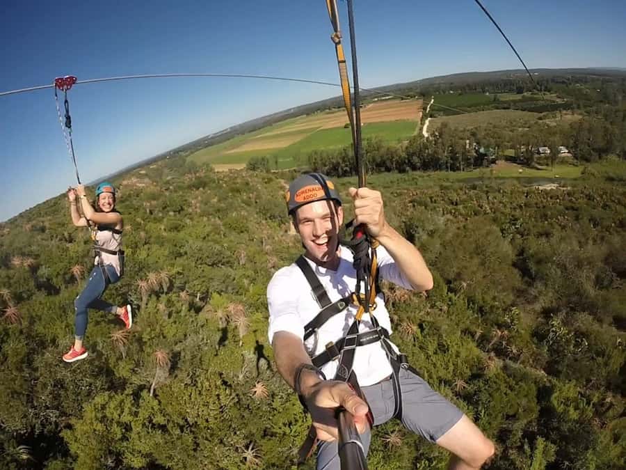 Adrenalin Addo Adventure Park: Zip Line and Giant Swing - At the 70-meter tower, the view becomes part of the ride