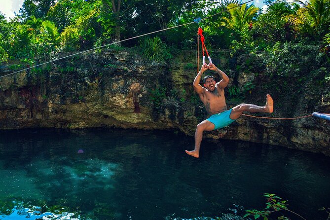 Adrenaline Adventure, Zip Line, ATV and Cenote Maya - Cenote Maya offers the quietest hour