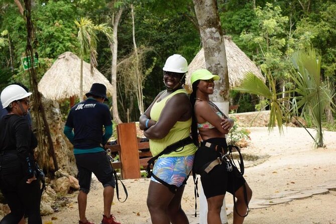 Adrenaline experience from Cancun Atvs Ziplines and a Mayan Cenote - Ziplines above the trees