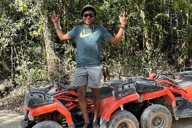 Adrenaline Tour from Cancún, ATV, Zipline, Cenote and Lunch - Starting With a Mayan Ceremony