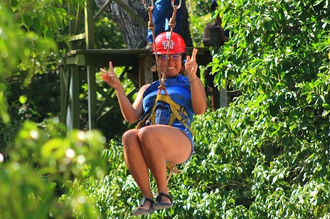 Adrenaline Tour from Cancún, ATV, Zipline, Cenote and Lunch - A Zipline Circuit With Water Below