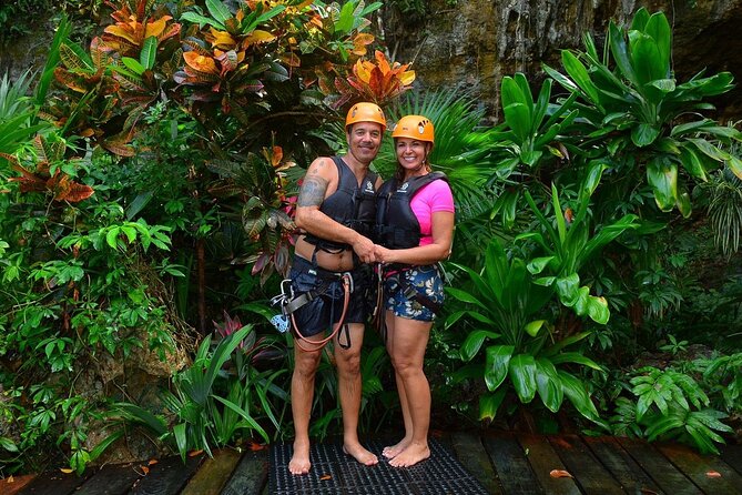 Adrenaline Tour from Cancún, ATV, Zipline, Cenote and Lunch - One Hour on Shared ATVs
