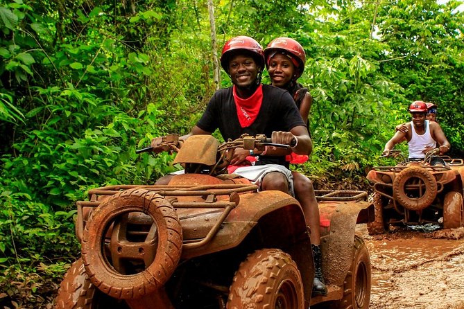 Adrenaline Tour with ATV, Ziplines and Cenote from Cancun - Swimming in a natural cenote