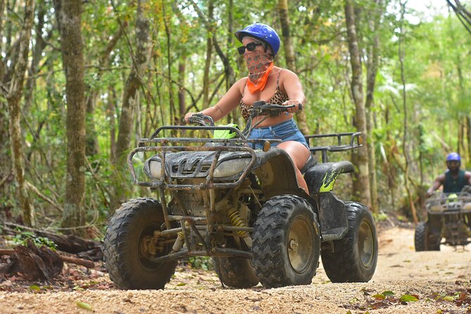 Adventure in the Mayan Jungle with ATV and Zip Line in Tulum - Zip lines, stairs, and the 1-kilometer highlight