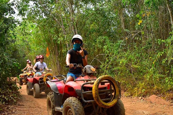 Adventure tour on ATV with Zip Line and Cenotes in Mayan Jungle - Adding the zip line to the day