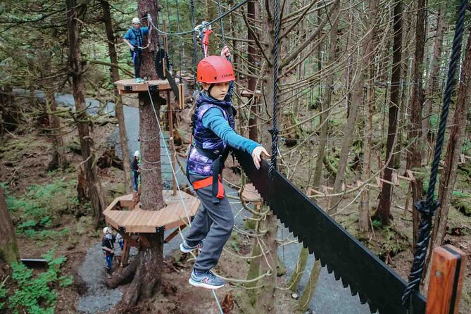 Aerial Adventure Ropes Course in Sitka - The Squirrel Course gives you a gentle start