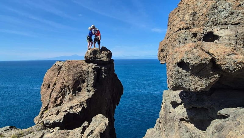 Agaete: Gran Canaria Coasteering. Marine Ferrata and Zipline - Snorkeling brings a calmer pause