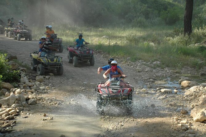 Alanya 3 in 1 Combo Full Day Tour Rafting Zipline Quad Bike - Mud, dust, and the short quad or buggy ride