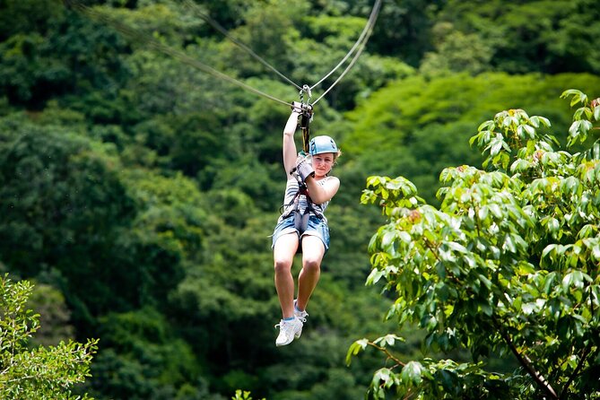 Alanya 3 in 1 Combo Full Day Tour Rafting Zipline Quad Bike - The zipline adds variety, not a major thrill
