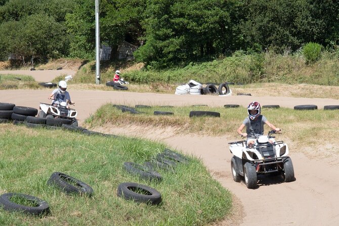 Alanya 3 in 1 Full Day Rafting Tour Zipline and Quad Bike - Ziplining above the mountain setting
