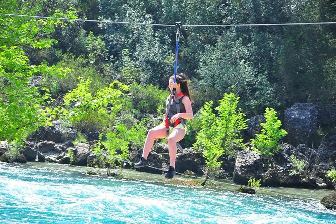 Alanya 3 in 1 Full Day Rafting Tour Zipline and Quad Bike - Swimming before the main action
