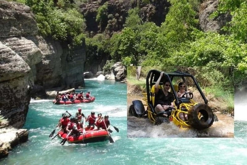 Alanya /Antalya /Side Rafting and Buggy, Quad Option Zipline - From your hotel to the canyon