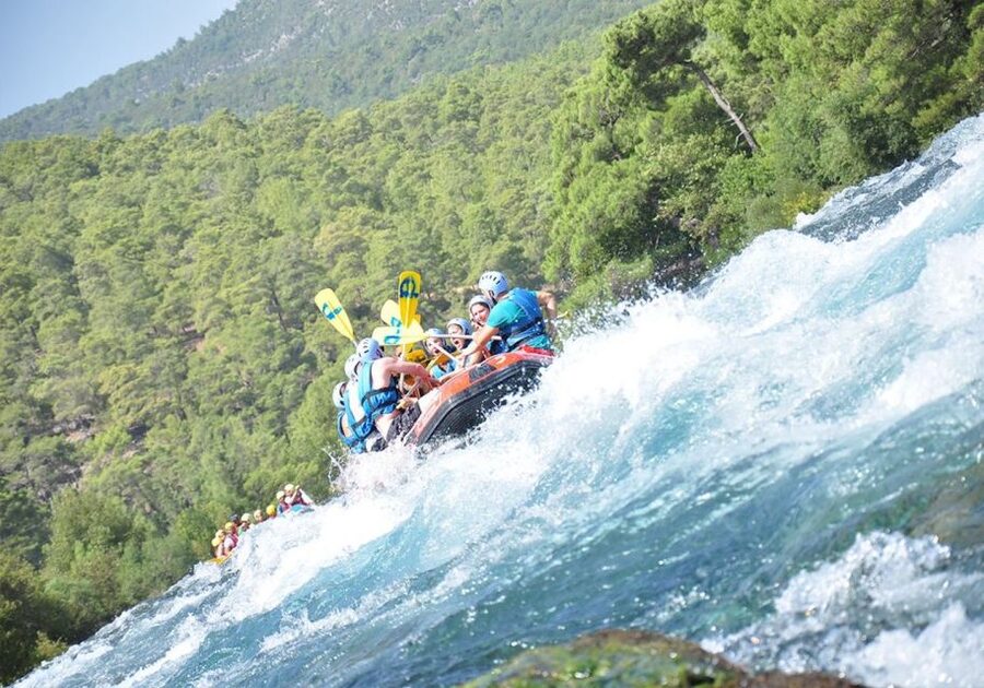 Alanya/City of Side: Canyoning, Rafting and Ziplining Tour - Language, equipment, and practical costs