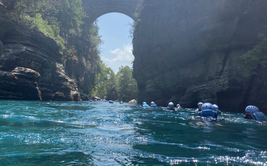 Alanya/City of Side: Canyoning, Rafting and Ziplining Tour - One hour in the canyon before rafting