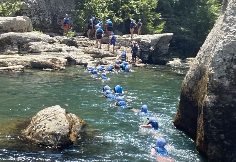 Alanya/City of Side: Canyoning, Rafting and Ziplining Tour - The zipline over the Koprucay River