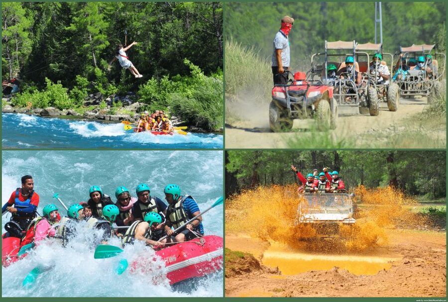 Alanya: Rafting, Zipline, Quad, Buggy, Jeep Tour with Lunch - Quad biking or buggy safari?