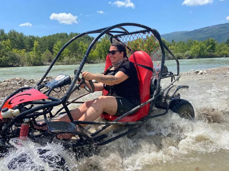 Alanya/Side/Antalya: Canyon Rafting, Buggy & Zipline Tour - Buggy or quad biking adds a dusty half-hour