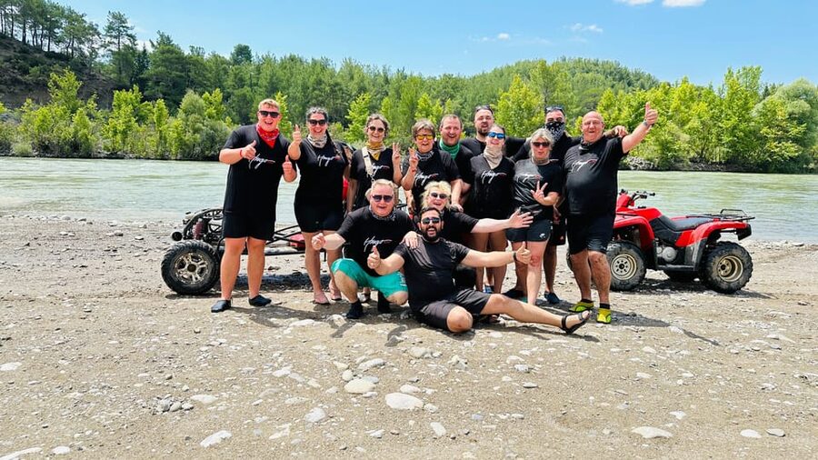 Alanya/Side/Antalya: Canyon Rafting, Buggy & Zipline Tour - Lunch beside the river, with extras to budget for