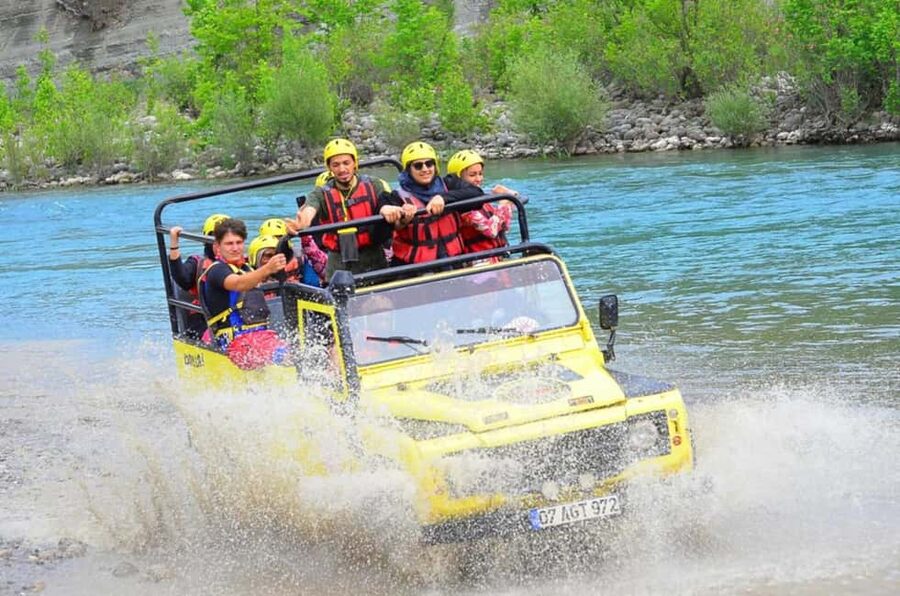 Alanya/Side/Antalya: Rafting, Zipline, Quad & Jeep Safari - Quad biking and buggy riding on muddy tracks