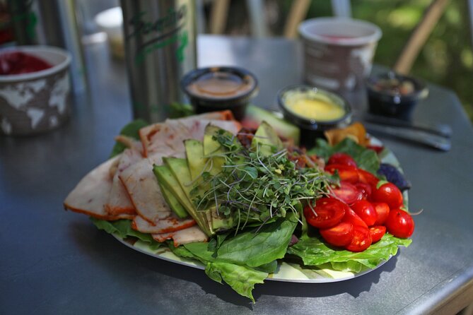 All-Day Guided Zipline Tour with Train Ride and Lunch in Durango - A four-course lunch above the Animas River