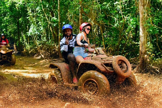 Amazing ATV with Zip Lines and Swim in Cenote with Round Transportation - What the ATV ride is really like