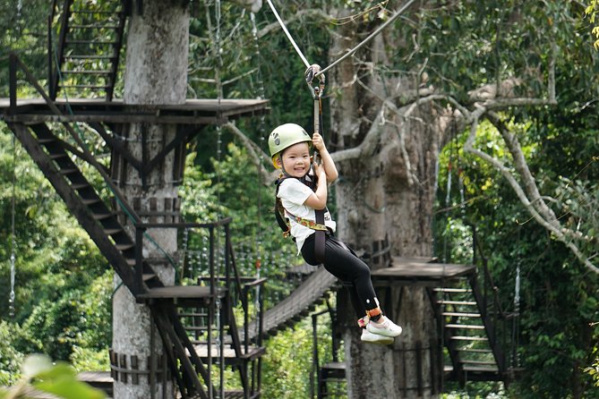 Angkor Wat Park Zip Line Adventure in Siem Reap - The forest route, from platform to platform