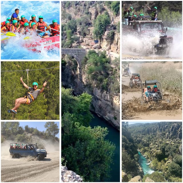 Antalya: Rafting Jeep Buggy&Quad Safari zipline canyon visit - Zipline views from above