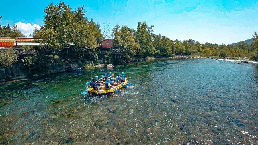 Antalya/Side: Quad, Buggy, Rafting & Zipline Tour with Lunch - Ziplining over the river