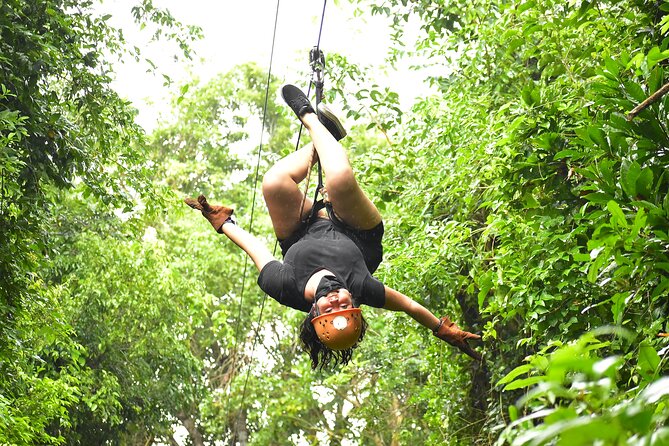 ATV adventure with cenote, ziplines, snack and transport from Cancun or Riviera - Three jungle activities in one Puerto Morelos outing