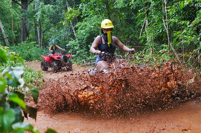 ATV and Zipline and Cenote Adventure with food included in Cancun - The cenote stop brings a welcome change