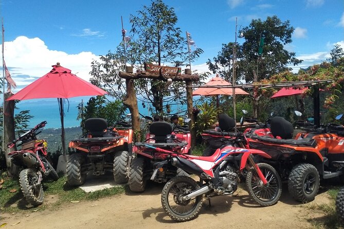 ATV And Zipline Experience on Koh Samui with Transfer - Taking the ATV up toward the viewpoint