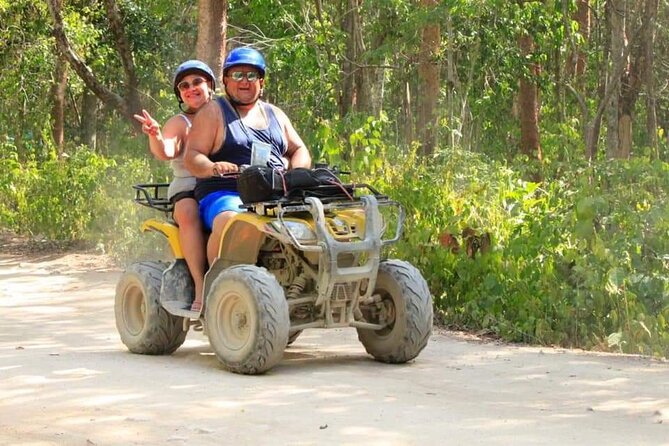 ATV Cenote and Zipline Sacred Jungle Expedition - Starting near central Tulum