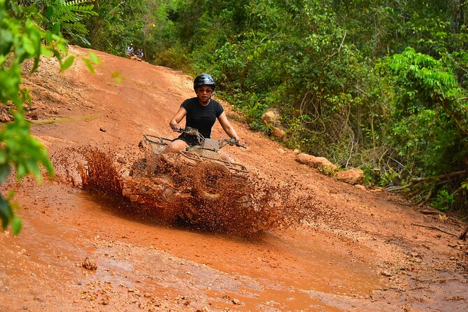 ATV Combo Horseback Riding, ATV, Ziplines, Cenote and Lunch - Start above the jungle on the zipline circuit