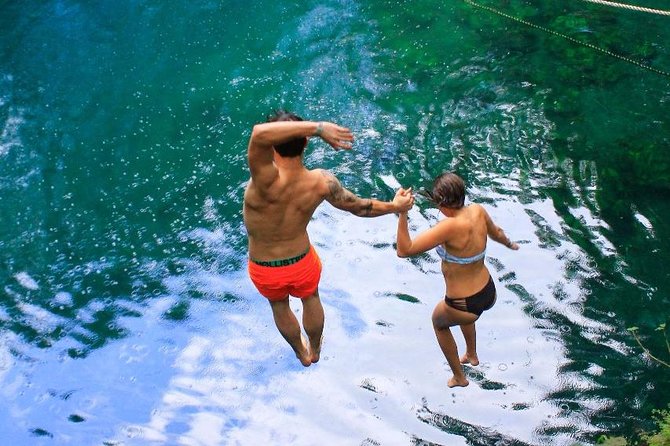Atv experience, Ziplines adventure and Cenote swim from Cancun and Riviera Maya - Swimming in the Maya cenote
