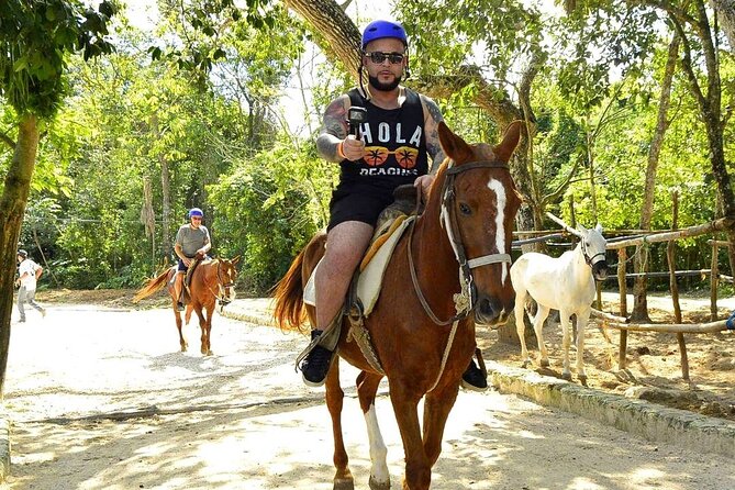 ATV & Horseback Ride with Ziplines Cenote from Playa del Carmen - ATV tracks through the Mayan jungle