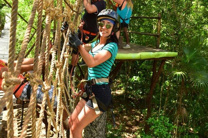 ATV Jungle Ride, Cenote & Ziplines! Roundtrip - Playa Del Carmen - Cooling off in a clear cenote