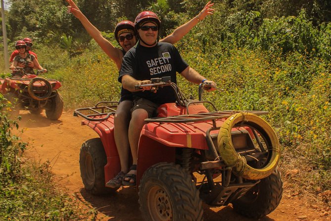 ATV shared experience, Ziplines and Cenote swim experience in one Adrenaline day - Ziplines and hanging bridges in one circuit