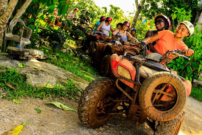 ATV shared experience, Ziplines and Cenote swim experience in one Adrenaline day - Swimming in a real cenote