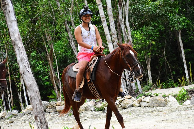 ATV (shared), Horse Back Riding, Ziplines, & Cenote from Cancún - Lunch, guides, and the overall pace