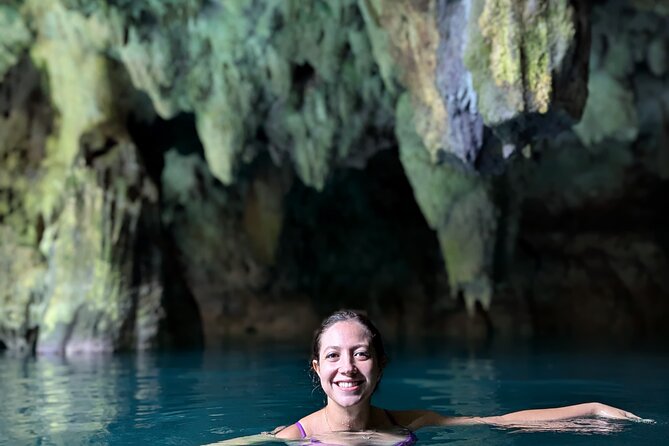 ATV Tour from Cancun and Puerto Morelos with Ziplines and Cenote. - Cooling off in a real cenote
