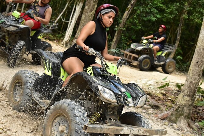 ATV Tour from Tulum or Riviera with Ziplines and Cenote Swim Day - Zip Lines, Including the 1-Kilometer Finish